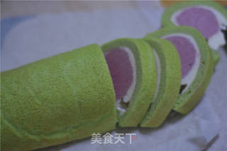 #ACA第四届烘焙大赛#造色情怀 西瓜蛋糕卷的做法步骤:27