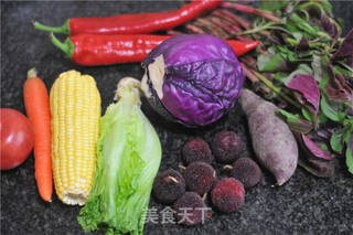 #ACA第四届烘焙大赛#造色情怀 蔬菜汁彩虹甜甜圈的做法步骤:2