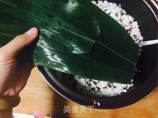 甜粽-红豆粽的做法步骤:8