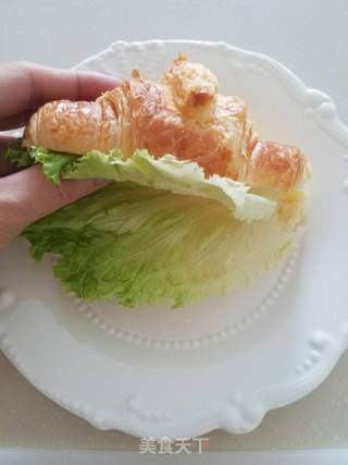 可颂三明治的做法步骤:3
