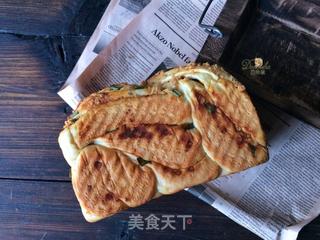 #ACA第四届烘焙大赛#造色情怀 香葱肉松吐司的做法步骤:10
