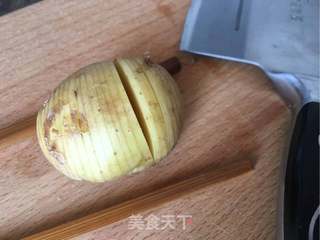 #ACA第四届烘焙大赛#造色情怀 芝士培根焗土豆的做法步骤:3