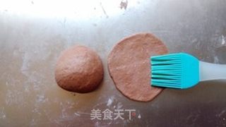 #ACA第四届烘焙大赛#造色情怀 帽子流沙面包的做法步骤:14
