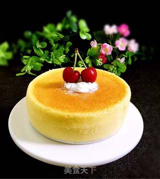 #ACA第四届烘焙大赛#造色情怀 日式舒芙蕾芝士蛋糕的做法步骤:11