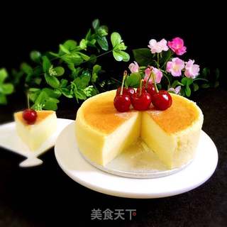 #ACA第四届烘焙大赛#造色情怀 日式舒芙蕾芝士蛋糕的做法步骤:12