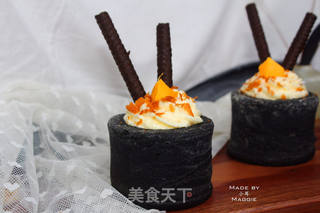 #ACA第四届烘焙大赛#造色情怀 奶油黑杯子的做法步骤:22