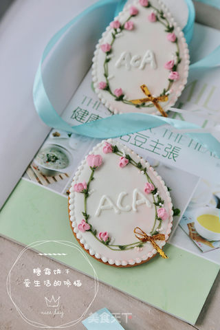 #ACA第四届烘焙大赛#造色情怀 花环糖霜饼干的做法步骤:23