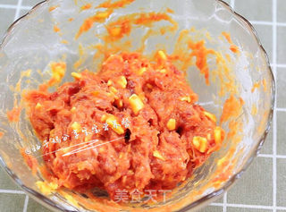 南瓜芝士牛肉饼—软嫩多汁会爆浆的做法步骤:5