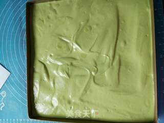 #ACA第四届烘培大赛#造色情怀 抹茶蛋糕卷的做法步骤:11