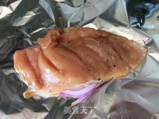 #ACA第四届烘焙大赛#造色情怀 香烤鸡胸肉的做法步骤:6