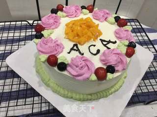 #ACA第四届烘焙大赛#造色情怀 玫瑰花漩涡蛋糕的做法步骤:24