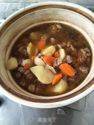 土豆胡萝卜炖牛腩的做法步骤:7