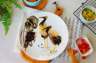 国画风趣味餐盘画的做法步骤:12