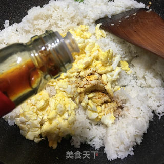 豆角蛋炒饭的做法步骤：8