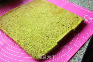 抹茶漩涡蛋糕的做法步骤:17