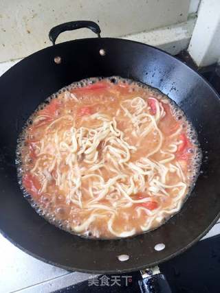 西红柿肉丝面的做法步骤:8