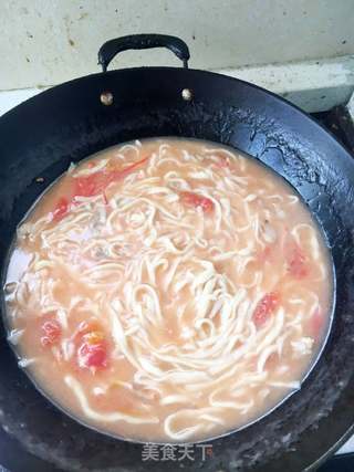 西红柿肉丝面的做法步骤:10