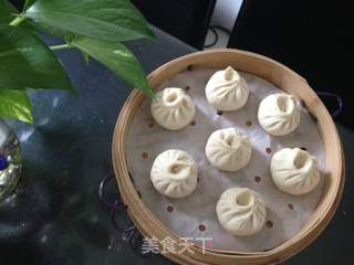 笋干肉包的做法步骤:5