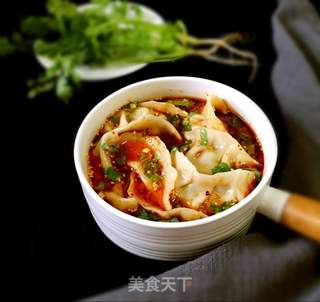 酸汤水饺的做法步骤:8