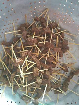 牙签牛肉的做法步骤:4