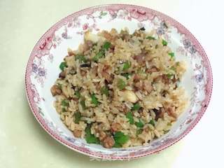 香菇肉末炒饭的做法步骤:10