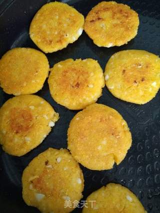 豆渣玉米饼的做法步骤:6