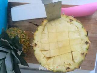 菠萝炒饭的做法步骤:4