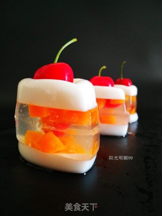 双层芒果果冻的做法步骤:13