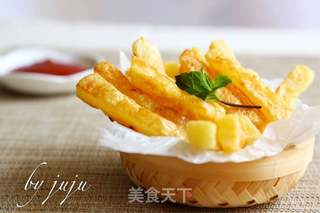 自制美式大薯条的做法步骤:7