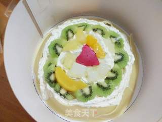 千层水果蛋糕的做法步骤:10