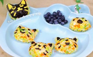 杂蔬鳕鱼猫饭团—宝宝从此爱上吃蔬菜的做法步骤:18