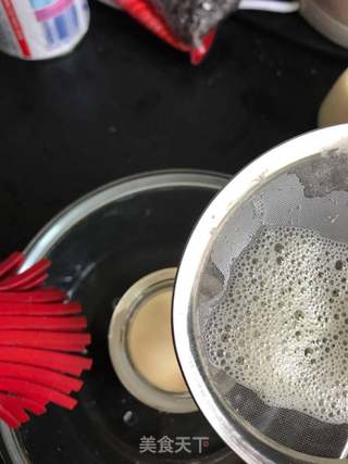 蜜豆牛奶鸡蛋布丁的做法步骤:6