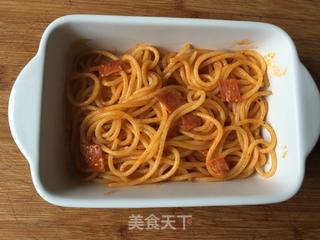 培根芝士焗意面的做法步骤:10