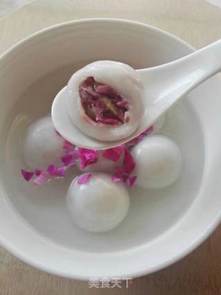 鲜花玫瑰汤圆的做法步骤:13