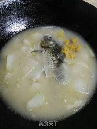 鲫鱼冬瓜汤的做法步骤:8