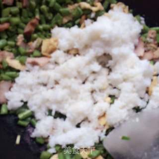 粉豆鸡蛋饭的做法步骤:6