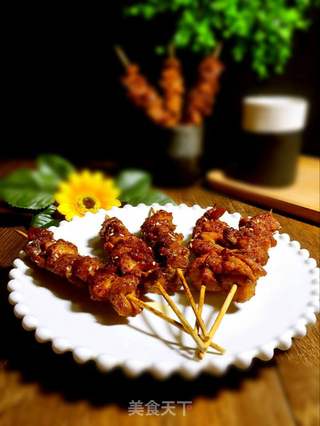 香辣烤肉串的做法步骤:13