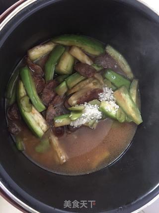 茄子&香肠焖饭的做法步骤:6