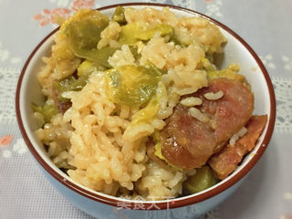 茄子&香肠焖饭的做法步骤:7