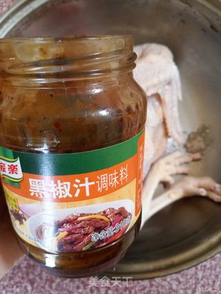 烤黑椒全鸡的做法步骤：4