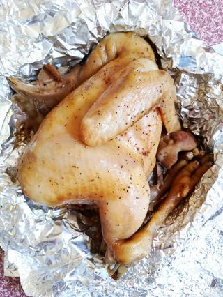 烤黑椒全鸡的做法步骤:13