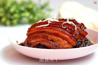 梅菜扣肉的做法步骤:17