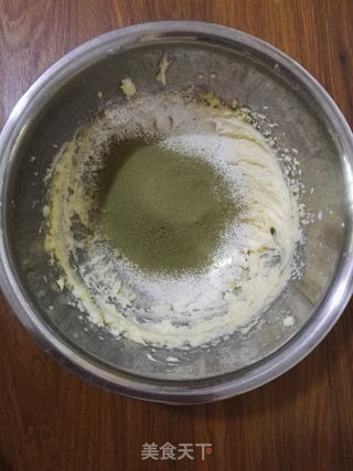 抹茶曲奇饼干的做法步骤:5