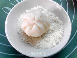 菠萝雪媚娘的做法步骤:13