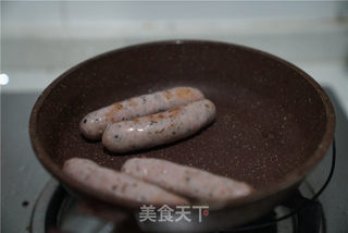 罗勒香肠寿司的做法步骤:4