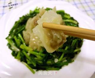 韭菜炒肉燕的做法步骤:9