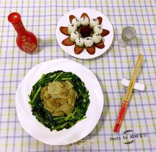 韭菜炒肉燕的做法步骤:12