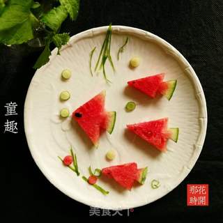 花样切西瓜的做法步骤:12