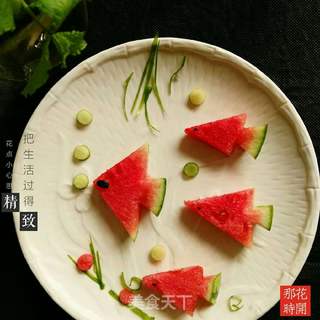 花样切西瓜的做法步骤:13