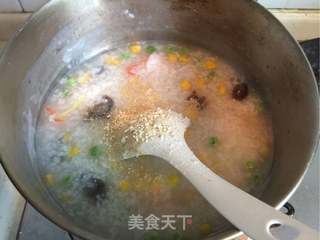 #信任之美五常大米试吃#海鲜粥的做法步骤:13